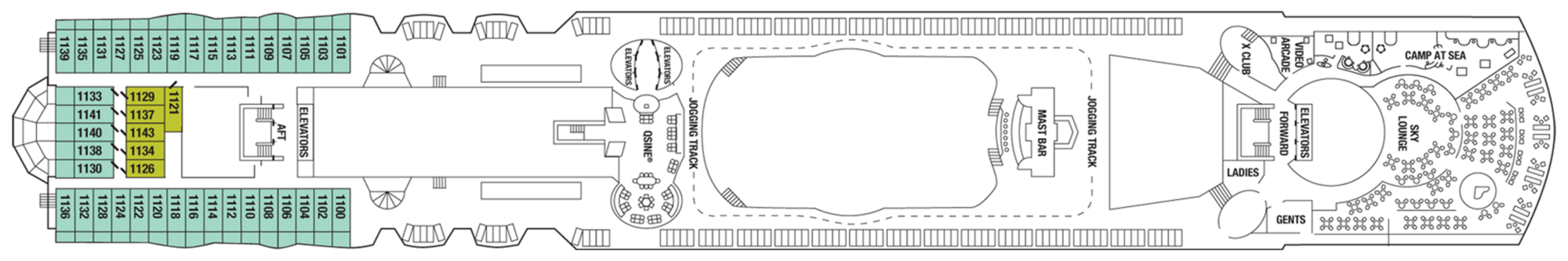 Deck 11 plan